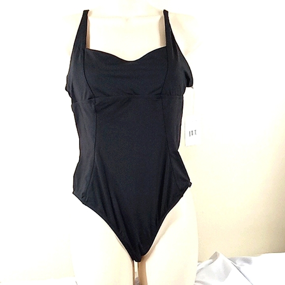 Andie Swim New Andie Bathing Suit Medium Black Swimwear Havana One